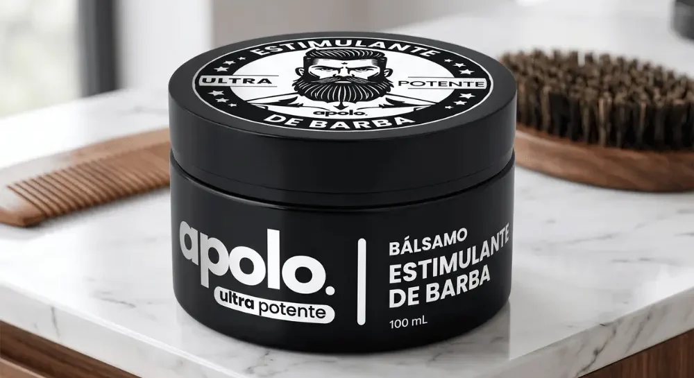 APOLO Ultra Potent beard balm 100 mL for beard care, grooming and a fuller-looking beard