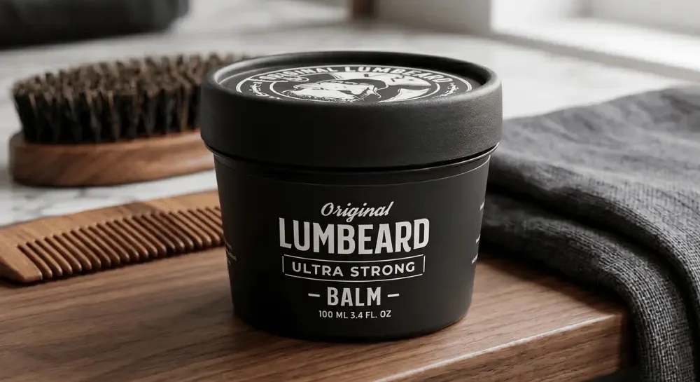 LUMBEARD Ultra Strong beard balm 100 mL for premium beard grooming and conditioning