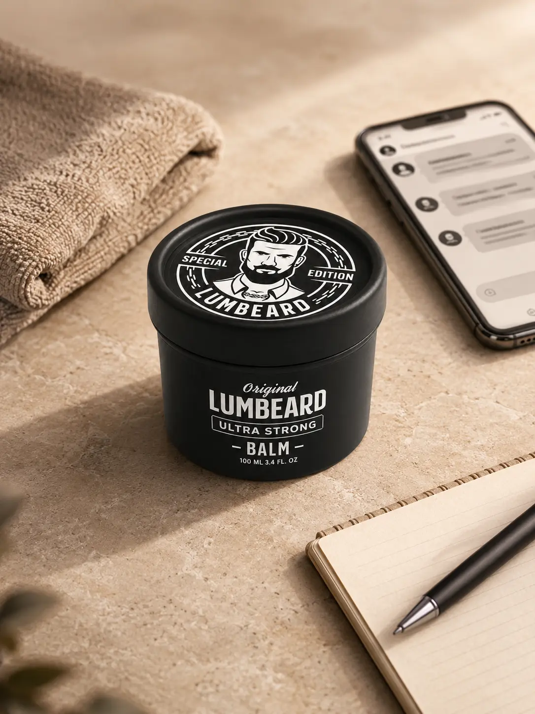 LUMBEARD beard and mustache care routine