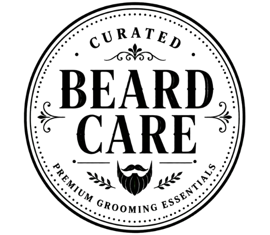 Curated beard care seal representing premium grooming essentials from Next Level Corp Cosmetics