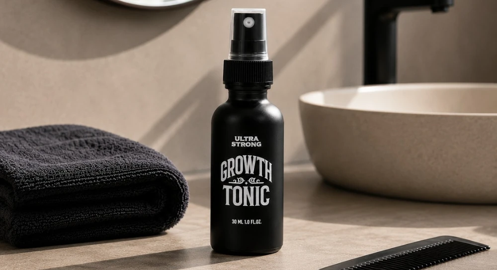 Ultra Strong Growth Tonic hair and beard booster for intensive grooming and targeted care